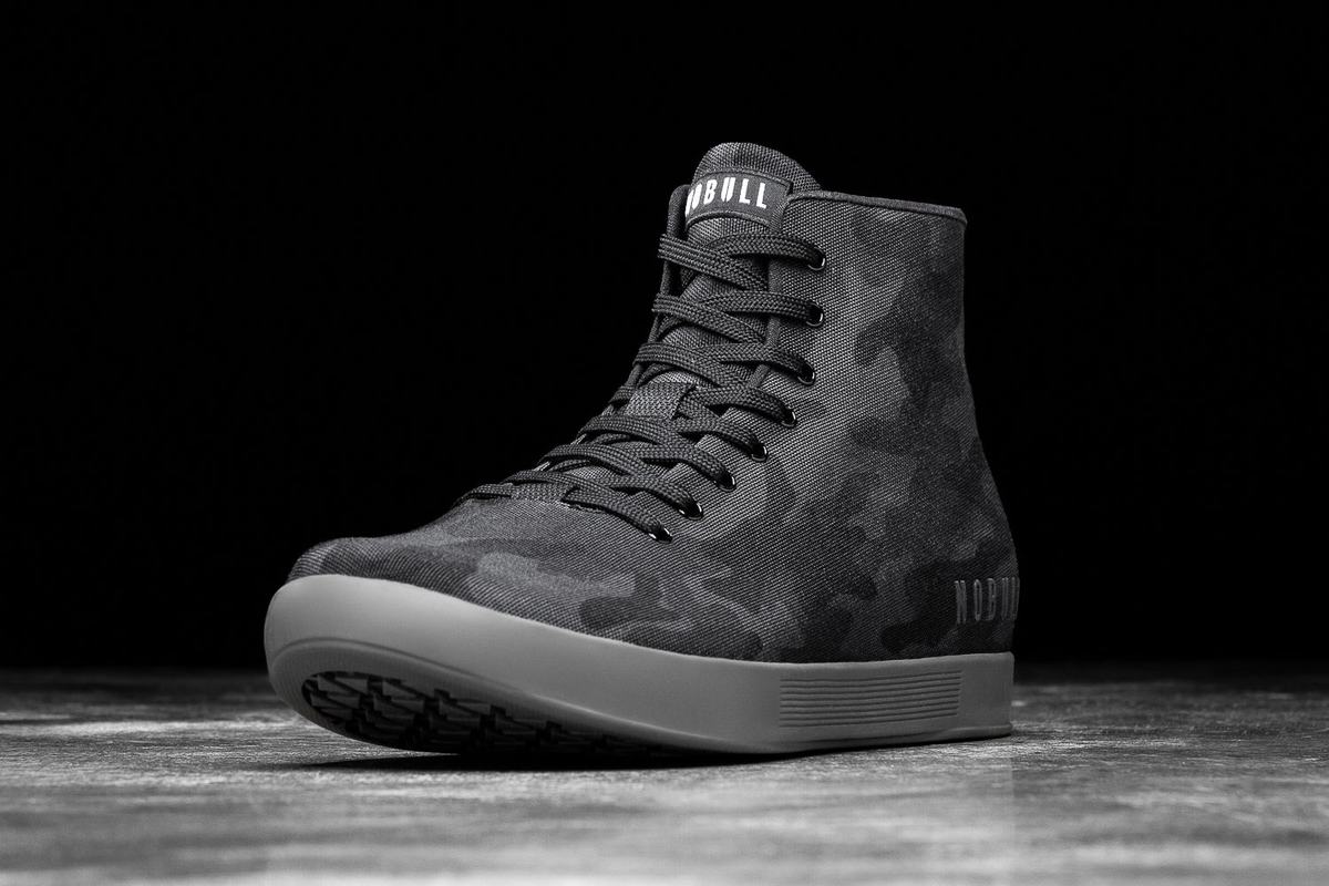 Nobull High-Top Canvas Men's Trainers Camo | Australia (OW7480)